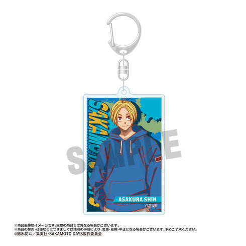 『SAKAMOTO DAYS』スクエアキーホルダー B 朝倉シン